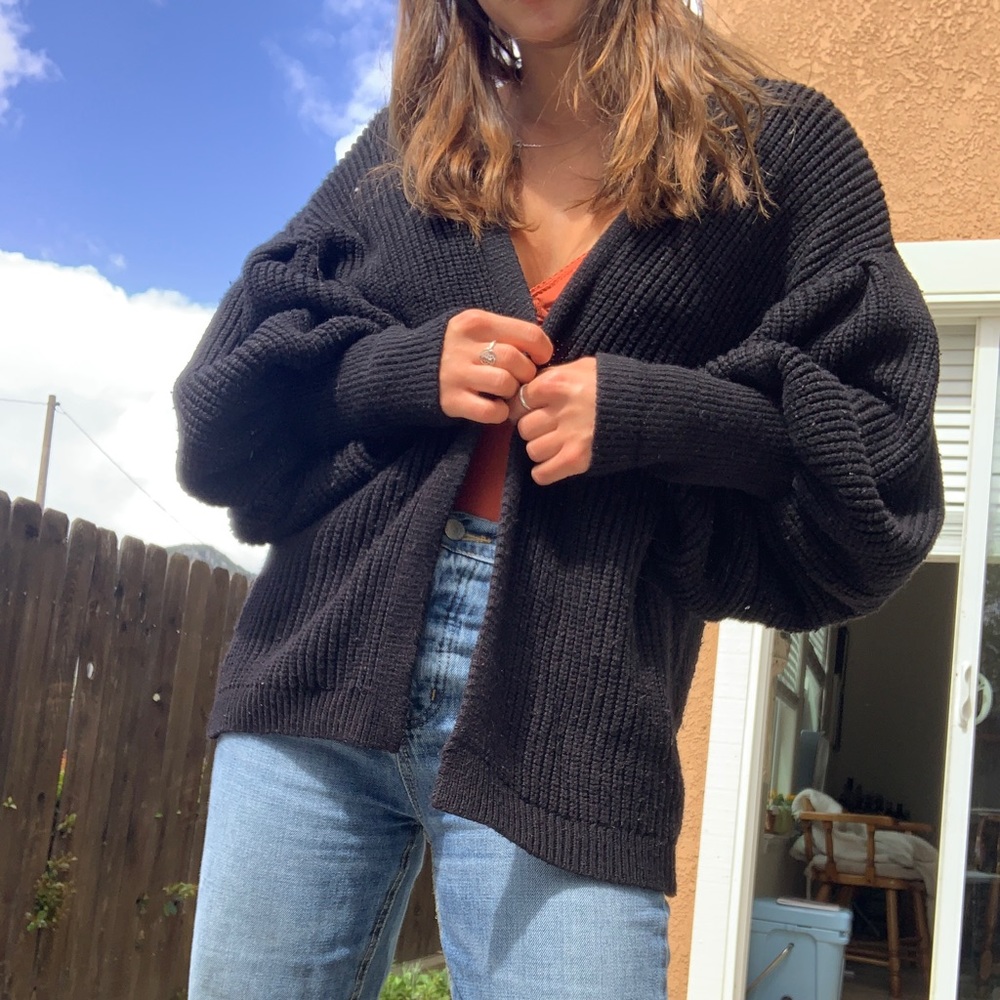 Urban outfitteres balloon sleeve cardigan - Picture 1 of 3